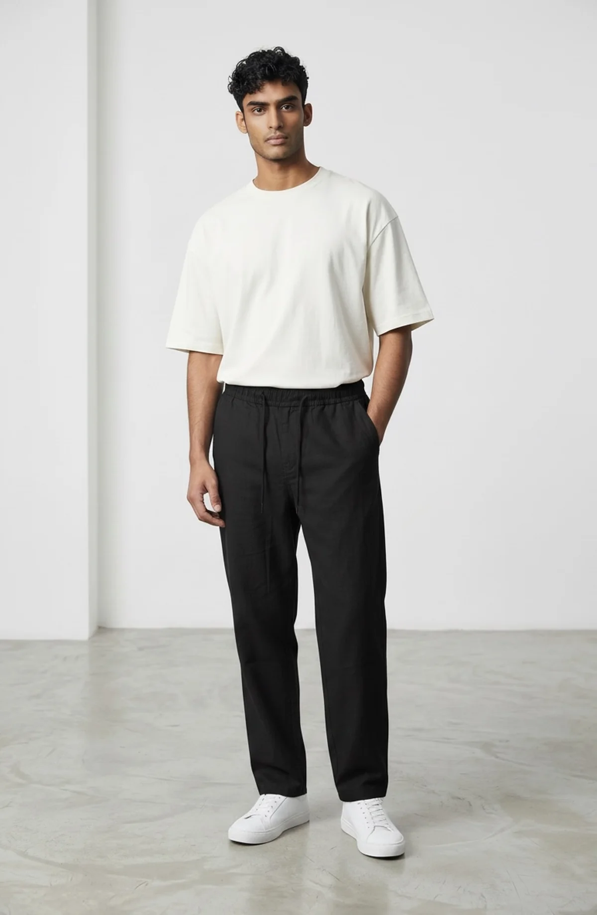 Midnight Linen Trouser